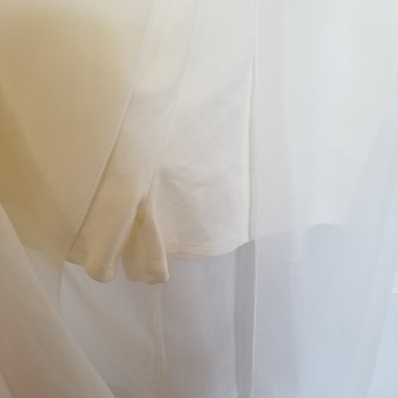 Charlotte Russe Halter Maxi Dress Scalloped Romper Shorts Overlay Cream Medium - Picture 7 of 14